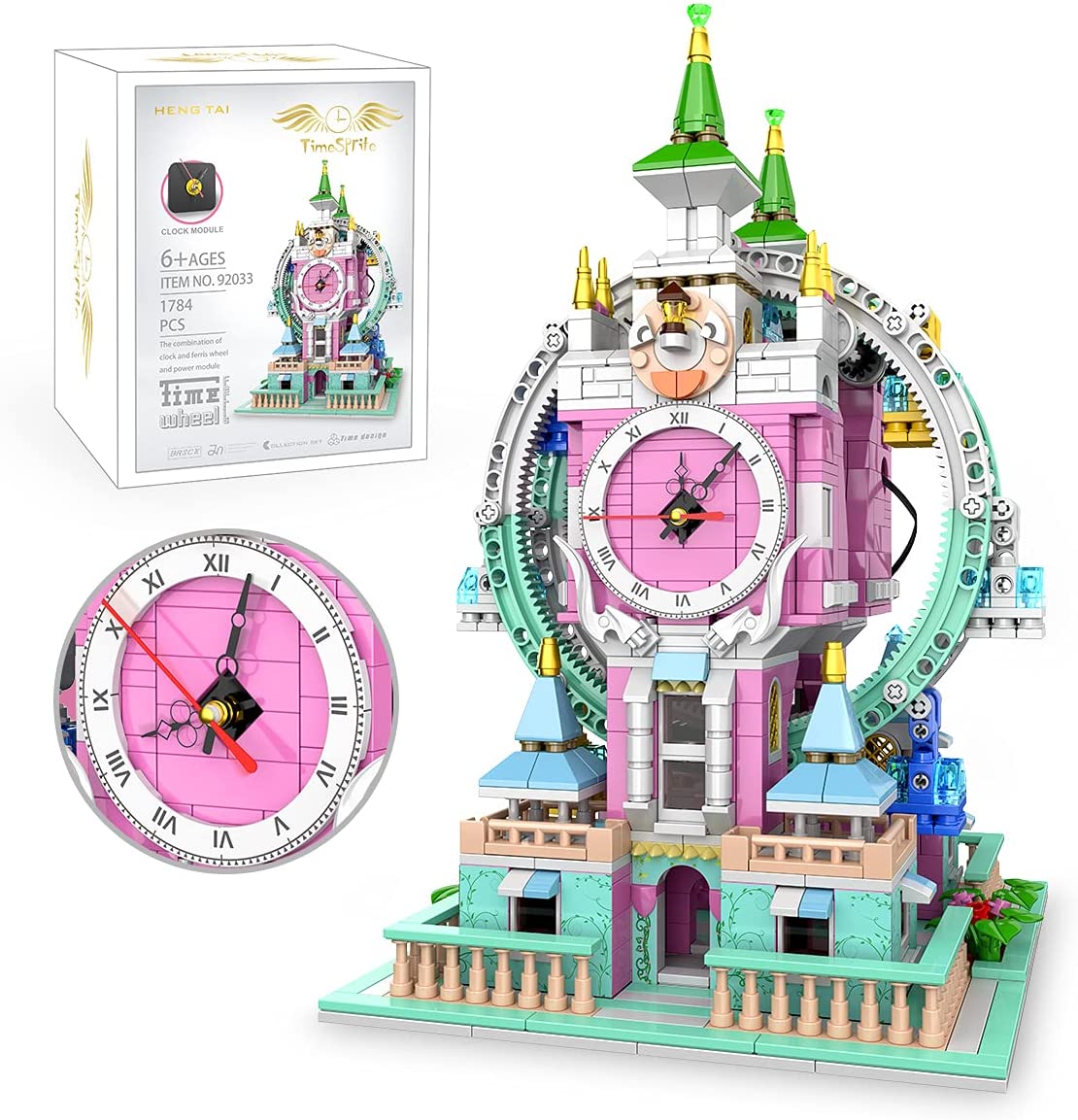 【ポイント 5倍UP !】積み木 ブロック 1784 PCS ビルディングブロック コレクション 置き時計 城の鐘楼 モデル DIY 積み木 ブロック おもちゃ子供 知育・学習玩具 科学教育 積み木 幼児 入園 保育園 小学生 孫 男の子 女の子 贈り物 6歳以上|スマイルファミリーライフ