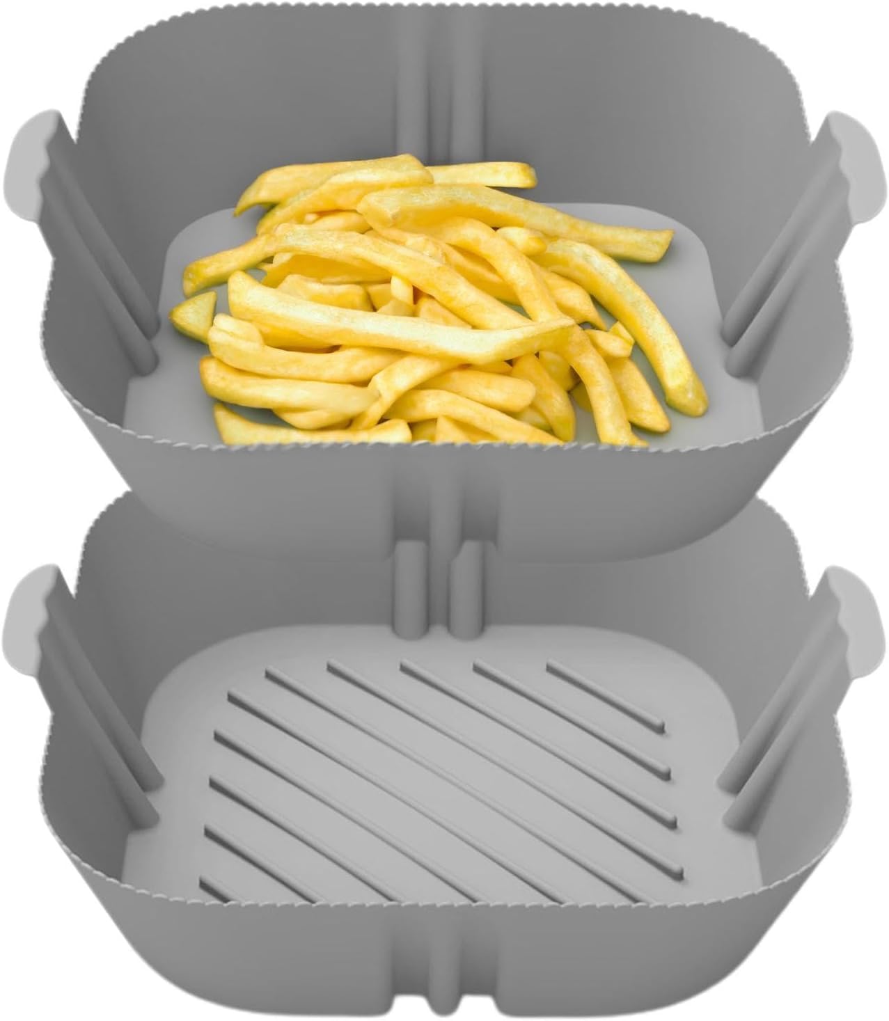 エアフライヤーバスケット,エアフライヤーシリコンライナー | 焦げ付き防止調理器具高温耐性圧力鍋、オーブン、キッチン、家庭用 | ラッキーストライク