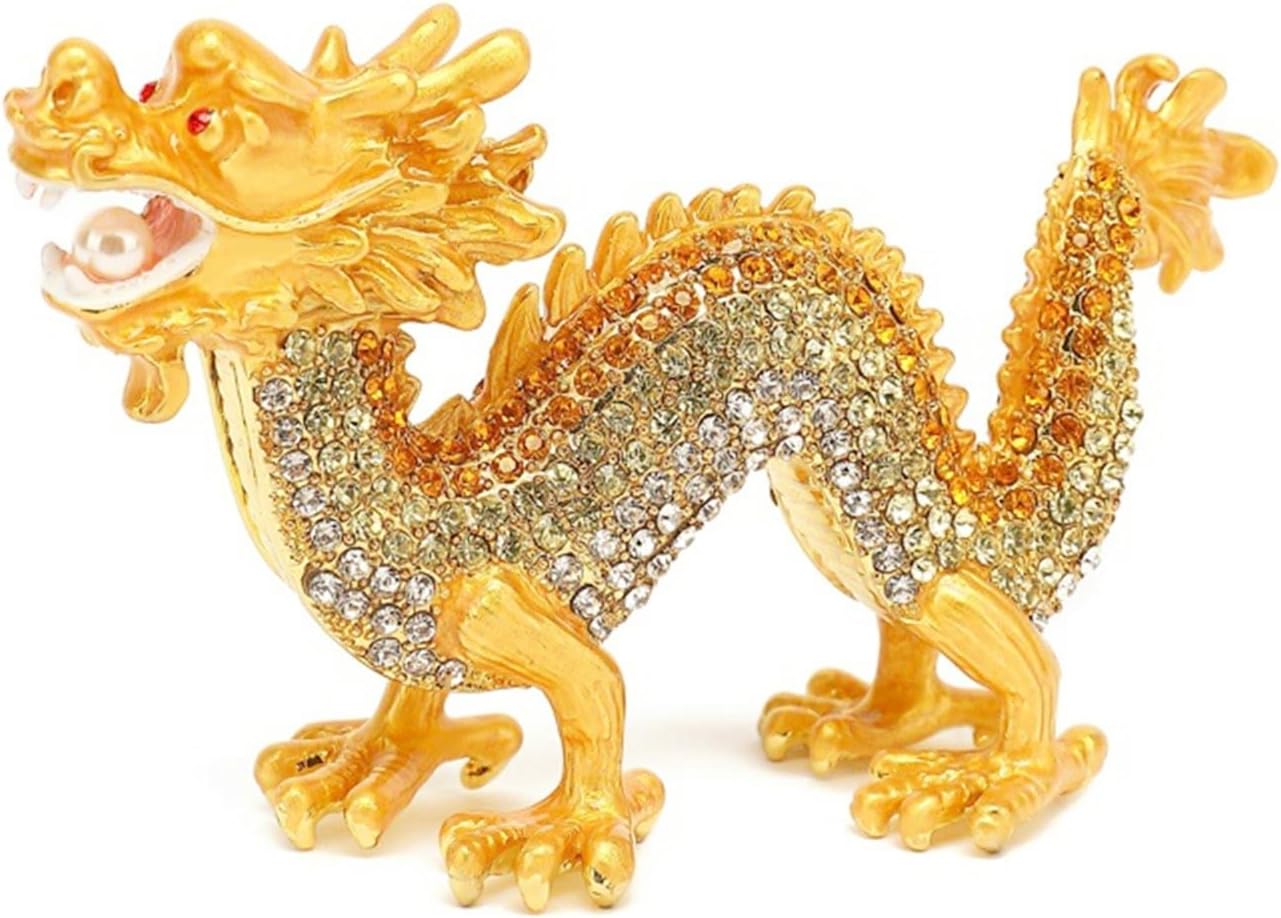 楽天市場】縁起物 辰（タツ）龍 ドラゴン 工芸品 台付 置物 日本製