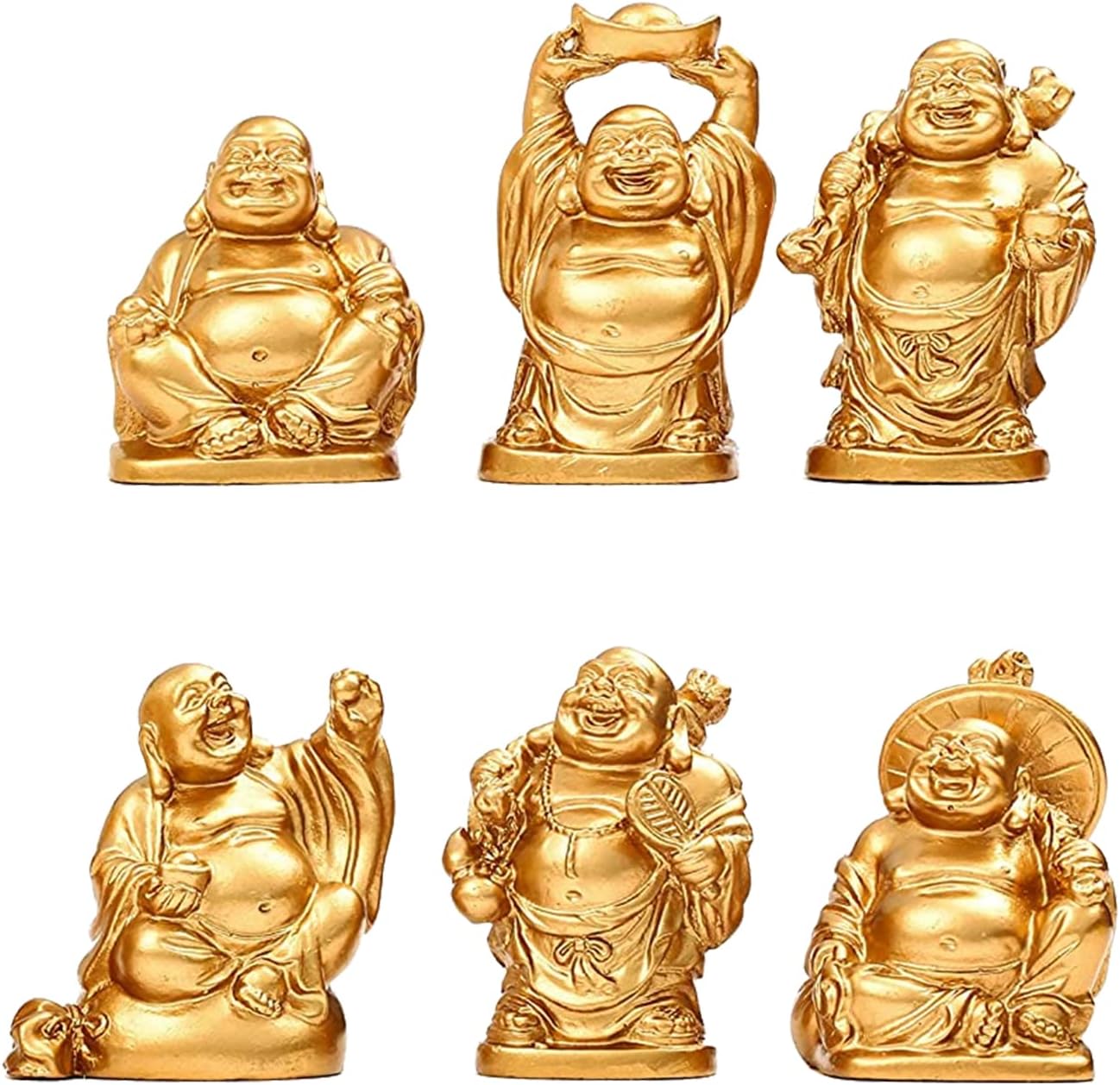 楽天市場】仏像 布袋 七福神 ゴールド 布袋様 置物 弥勒菩薩 仏像