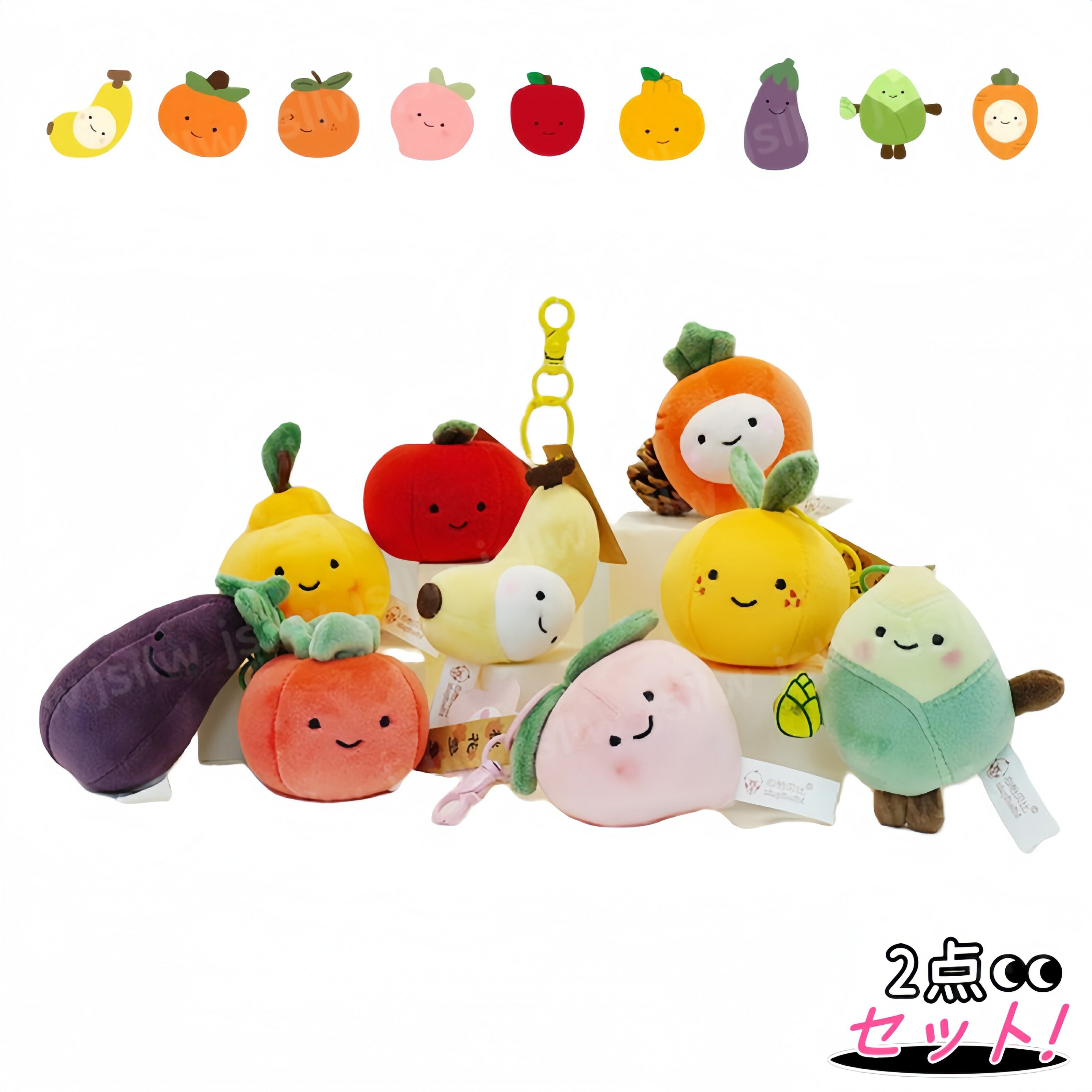 スヌーピーガーデン　韓国　ぬいぐるみ　キーホルダーセット　みかん スヌーピーガーデン 韓国 ぬいぐるみ キーホルダーセット みかん