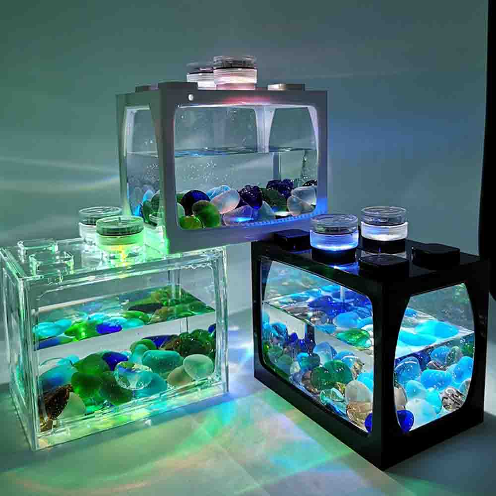 アクリルブロック (水槽) 楽天市場】ミニ水槽 ブロック水族館 水槽セット アクアリウム 魚