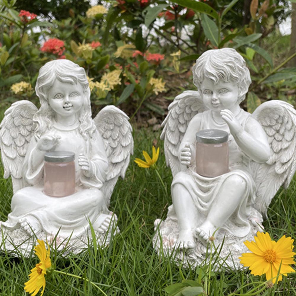 楽天市場】エンジェルグッズ 大きな翼の眠る天使 ホワイトエンジェル