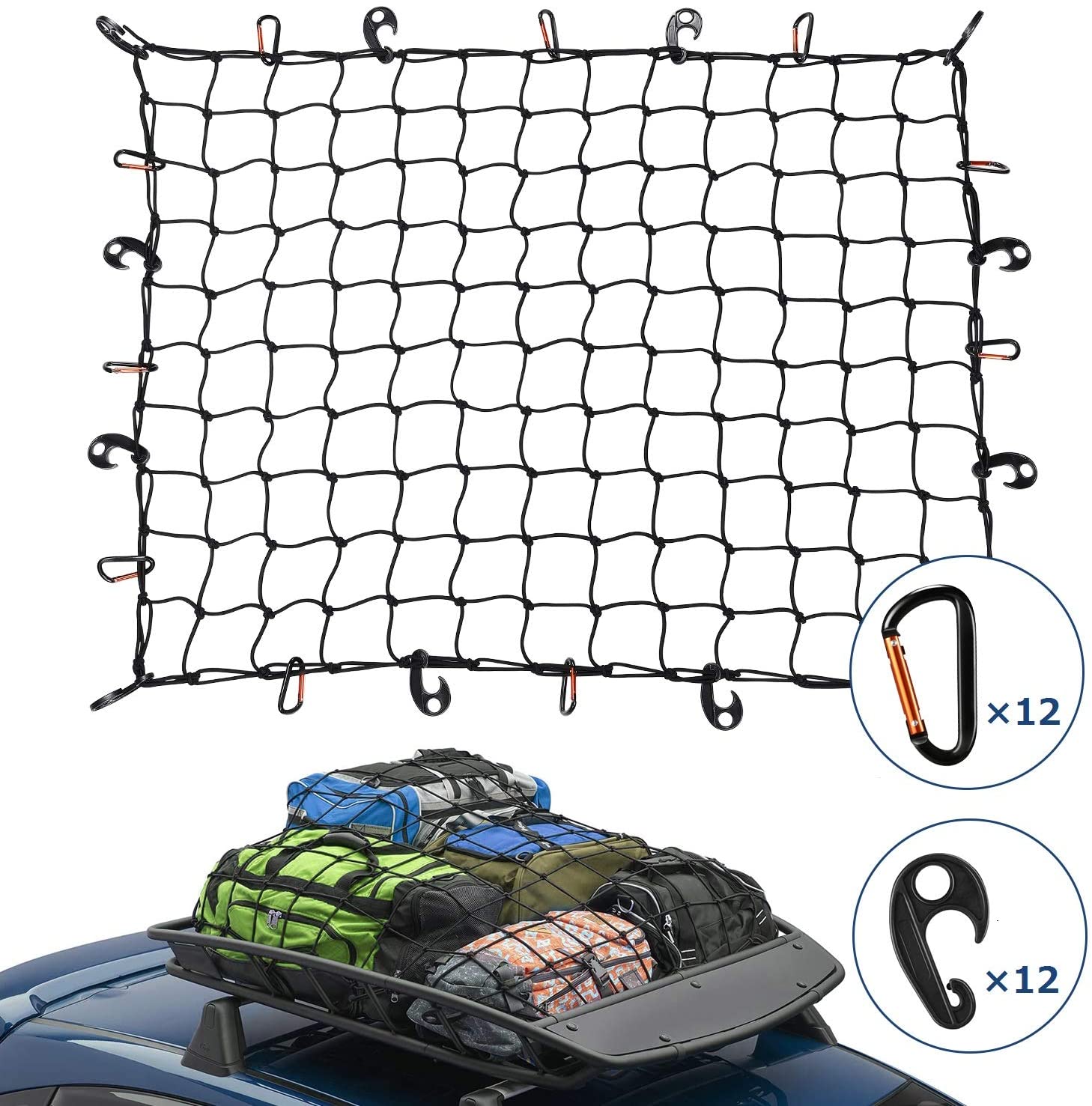 カーゴネット160×120cm Amazon | PHATRIP カーゴネット 160*120cm ルーフラック ネット