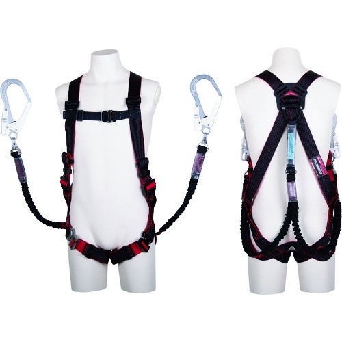 【貨物輸送無料】新判定基準 藤井電工 TH-508-2NV93SV-OT-BKR-M-2R23-BX ツヨロン レヴォハーネス ツインランヤード付き添い人 ノビロン M大きさ 【542264】