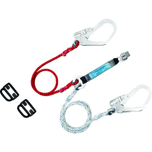 【送料無料】新規格 藤井電工 THL-99-DZ1-2R23-BP ツヨロン フルハーネス用ツインランヤード ロープ式 【542410】