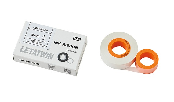 MAX マックス LM-IR3015W 白 熱締め付ける熱電子管用 180m巻 LM-3000PRO専用インクリボン 熱電子管目じるし LM90144