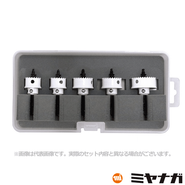 【送料無料】ミヤナガ BITJDBOX3 ボックスキット3 バイメタルホールソー 充電 薄刃|スマイル本舗 店