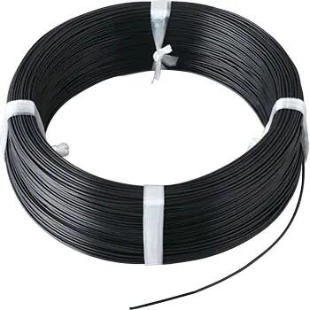 オーナンバ KV 0.75sq 黒 通信機器用ビニル電線 200m 1巻 100V未満 （RoHS対応） KV-0.75-200m 黒