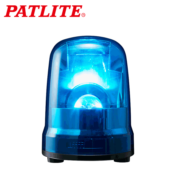 【店卸し資産あり/貨物輸送無料】パトライト SKP-M2-B 青 AC100V 回転させる灯 SKつづき物 φ150 @