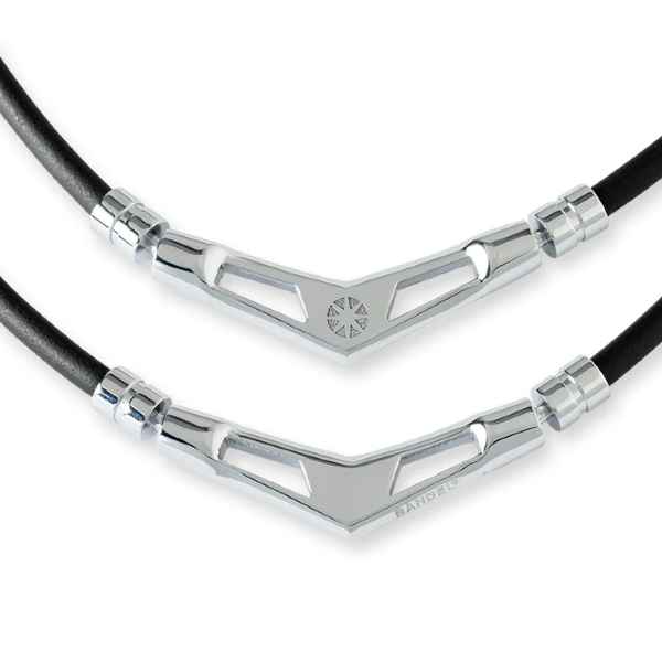 BANDEL V1 ブイワン Black×Silver 磁気ネックレス