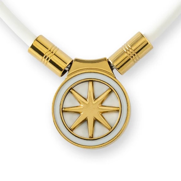 BANDEL Earth mini2.0 バンデル アース ミニ2.0 White×Gold Healthcare Necklace Earth mini 2.0 磁気ネックレス HLCFNE2WG|ナデシコの森
