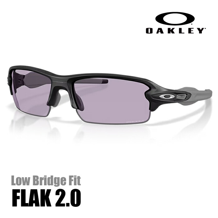 【マスクプレゼント】オークリー サングラス フラック2.0 （ローブリッジフィット・アジアンフィット） MATTE BLACK★PRIZM SLATE　OO9271-6061　OAKLEY FLAK 2.0 (Low Bridge Fit / Asia Fit) 【oaksn25n2】