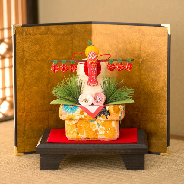 楽天市場】鏡餅 迎春飾り 正月飾り お正月 鏡餅 屏風付 縁起エビ海老 