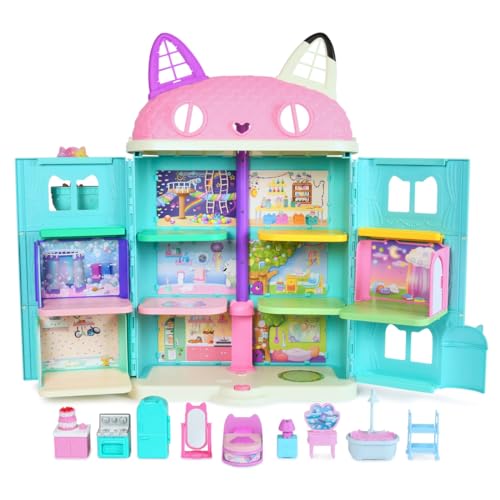 タカラトミー(TAKARA TOMY) ギャビーのドールハウス 大きなネコちゃんハウス ニャンタスティックギフトセット 3つのおへや付き 送料無料