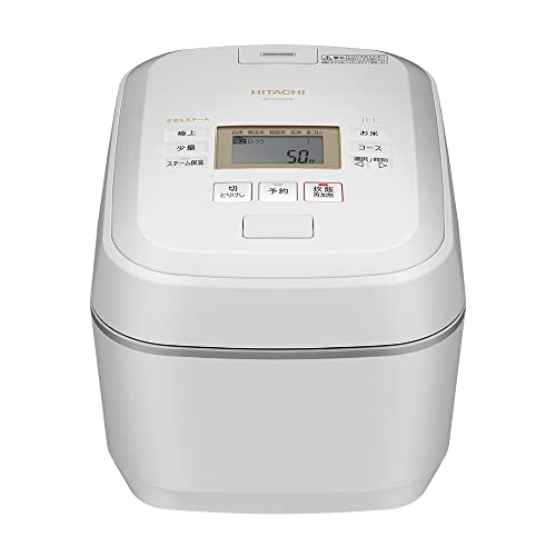 【新品未使用】日立 RZ-V100HM W 炊飯器 フロストホワイト5.5合炊き Amazon | 日立 炊飯器 5.5合 圧力&スチームIHふっくら御膳 RZ