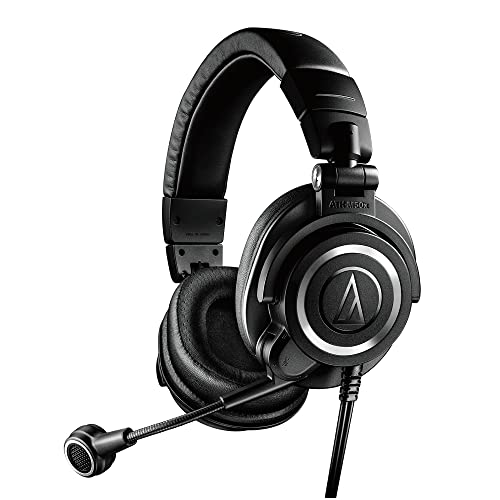 オーディオテクニカ ATH-M50xSTS ヘッドセット 有線 XLR コンデンサーマイク ヘッドホン部: 3.5mmTRS接続 マイク 送料無料