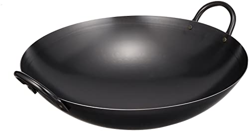 遠藤商事 TKG 中華鍋 両手 42cm 深さ118mm 重量:1750g 材質:鉄 打出し式で丈夫 中華料理の定番 強火で一気に炒める 送料無料