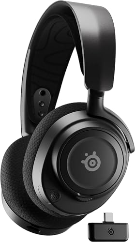 SteelSeries ワイヤレス ゲーミングヘッドセット ヘッドホン 軽量 ボイスチャット可能 ゲームとスマホを同時接続 Arctis 送料無料