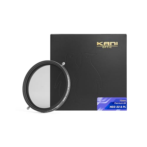KANI 72mm 可変NDフィルター ZeroSharpシリーズ ND2-32+PL 減光効果最大5絞り分 多用途フィルター 色再現性 送料無料