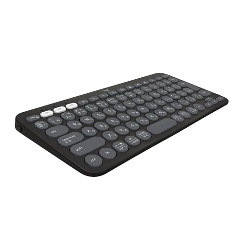 ロジクール ワイヤレスキーボード PEBBLE KEYS 2 K380sGR 薄型 軽量 415g 小型 Bluetooth Logi 送料無料