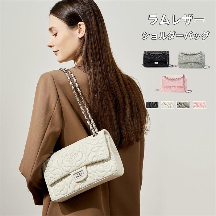 本革 ショルダーバッグ ラムレザー 羊革 ハンドバッグ レディース 花柄 2way 斜め掛け ワンハンドル 入学式 卒業式 入園式 卒園式 結婚式 フォーマルバッグ 誕生日 ギフト プレゼント 母の日 大人可愛い おしゃれ 軽量 OL 通勤