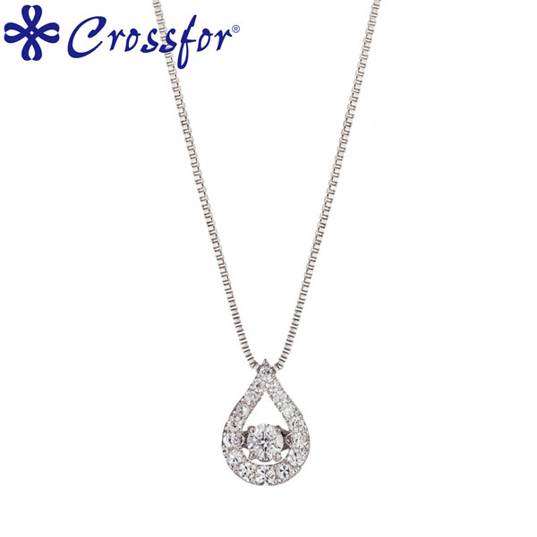 取寄品 Crossfor New York クロスフォー NYP-529 Twinkle Tear トゥインクルティア 涙型 きらめき #8801233 ネックレス レディース アクセサリー ジュエリー 送料無料