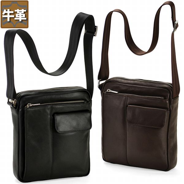 手数料安い 取寄品 ビジネスバッグ 本革 牛革2p縦型sd ショルダーバッグ ショルダー 斜め掛け 肩掛け 牛革 メンズショルダーバッグ 人気ブランド Www Nripost Com