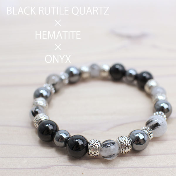⭕️天然石　ブラックゴールドルチル ブレスレット 楽天市場】ブラックルチル ゴールドルチル 水晶 ブレスレット
