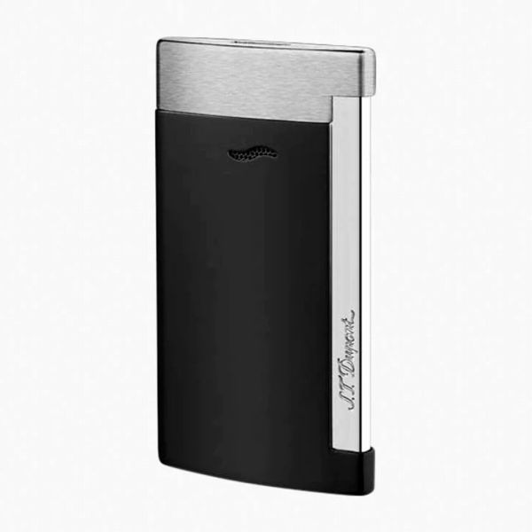 取寄品 正規品 STデュポン 027710 SLIM 7 スリム7 マットブラック＆ブラッシュクローム 送料無料
