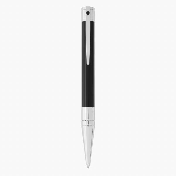 取寄品 正規品 STデュポン 265200 D-INITIAL D-イニシャル ボールペン ブラック&クローム 送料無料|腕時計アパレル雑貨小物のSP