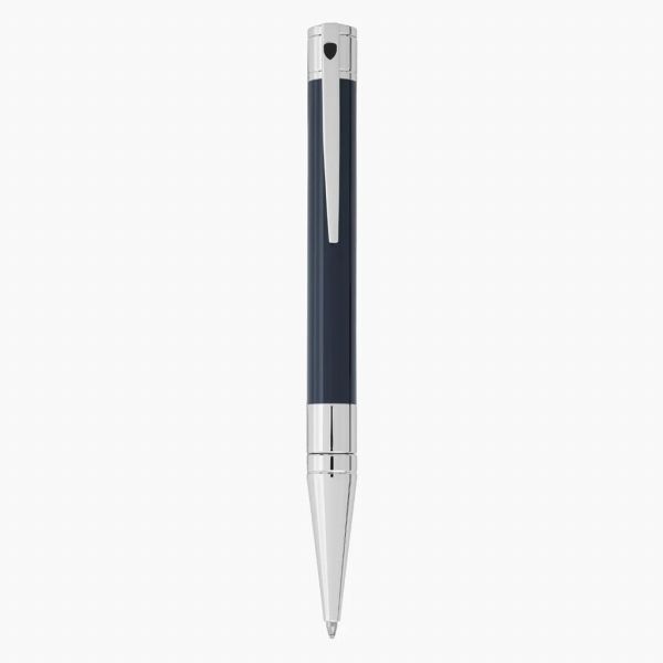 取寄品 正規品 STデュポン 265205 D-INITIAL D-イニシャル ボールペン ブルー＆クローム 送料無料