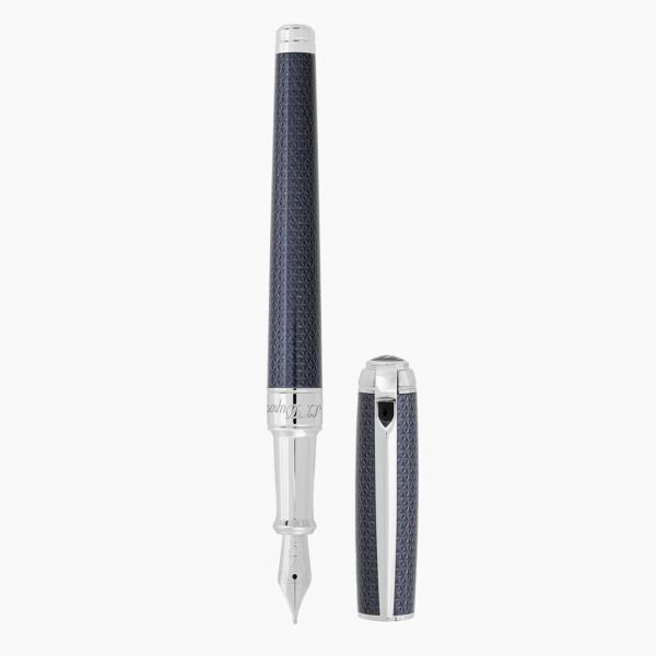 取寄品 定まり品 STデュポン 410104M LINE D MEDIUM 伝達ルートD 筆 並み並み ギヨシェ・アンダー・ラッカー 青碧漆＆パラディウム 貨物輸送無料