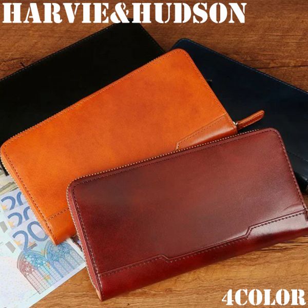 楽天市場】取寄品 本革 HARVIE&HUDSON 本革イタリアンレザー薄型長財布