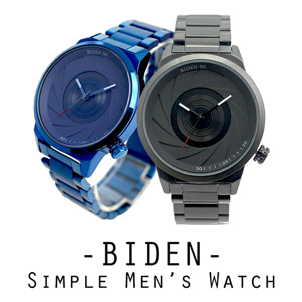 楽天市場 Biden バイデン 日本製citizenムーブメント 日常生活防水 ぐるぐる時計 重量あるデザイン ブラック系 Bd012 メンズ腕時計 送料無料 腕時計アパレル雑貨小物のsp
