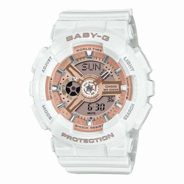 取寄品 正規品 CASIO腕時計 カシオ BABY-G ベイビージー アナデジ表示 アナログ\u0026デジタル 丸形 クオーツ BA-110X-7A1JF レディース腕時計 送料無料