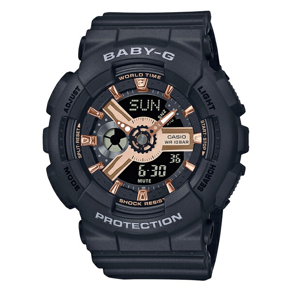 取寄品 正規品 CASIO腕時計 カシオ BABY-G ベイビージー アナデジ アナログ\u0026デジタル 丸形 BA-110XRG-1AJF レディース腕時計 送料無料