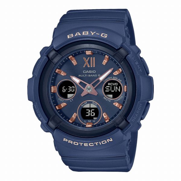 取寄品 正規品 CASIO腕時計 カシオ BABY-G ベイビージー アナデジ表示 アナログ&デジタル 丸形 ソーラー BGA-2800-2AJF レディース腕時計 送料無料