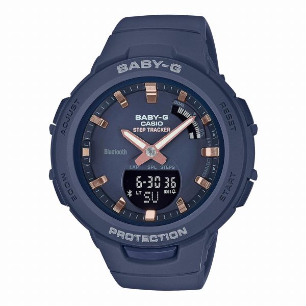 取寄品 正規品 CASIO腕時計 カシオ BABY-G ベイビージー アナデジ表示 アナログ\u0026デジタル 丸形 クオーツ BSA-B100-2AJF レディース腕時計 送料無料