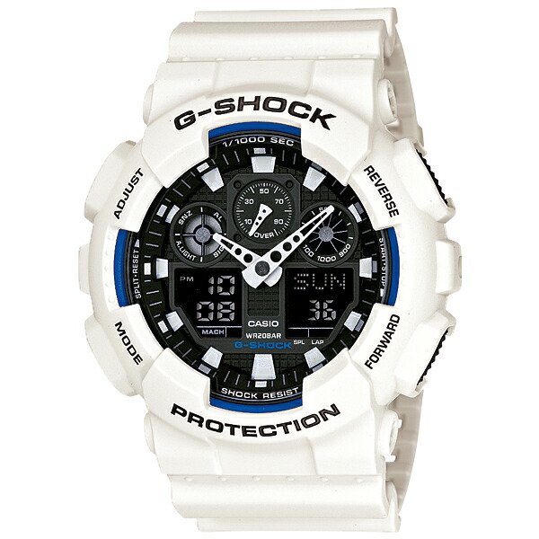 取寄品 置き目品 CASIOウオッチ カシオ G-SHOCK ジーショック アナデジ アナログ\u0026デジタル GA-100B-7AJF 一般受け模範例 メンズウオッチ 貨物輸送無料