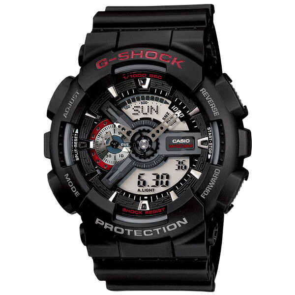 取寄品 置き目品 CASIOウォッチ カシオ G-SHOCK ジーショック アナデジ アナログ\u0026デジタル GA-110-1AJF 一般受け模範例 メンズウォッチ 貨物輸送無料 腕時計-メンズ腕時計