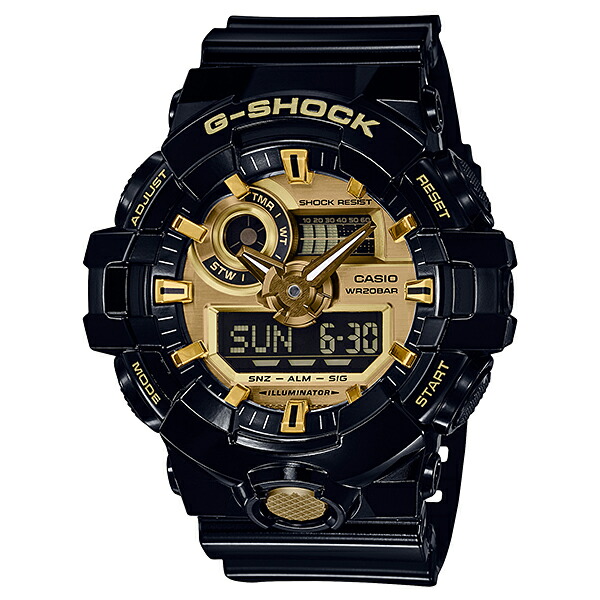 取寄品 正規品 CASIO腕時計 カシオ G-SHOCK ジーショック アナデジ アナログ\u0026デジタル GA-710GB-1AJF 人気モデル メンズ腕時計 送料無料