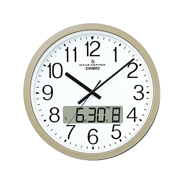 取寄品 正規品 CASIO時計 カシオ 掛け時計 掛時計 IC-4100J-9JF アナログ表示 液晶日付表示 電波時計|腕時計アパレル雑貨小物のSP