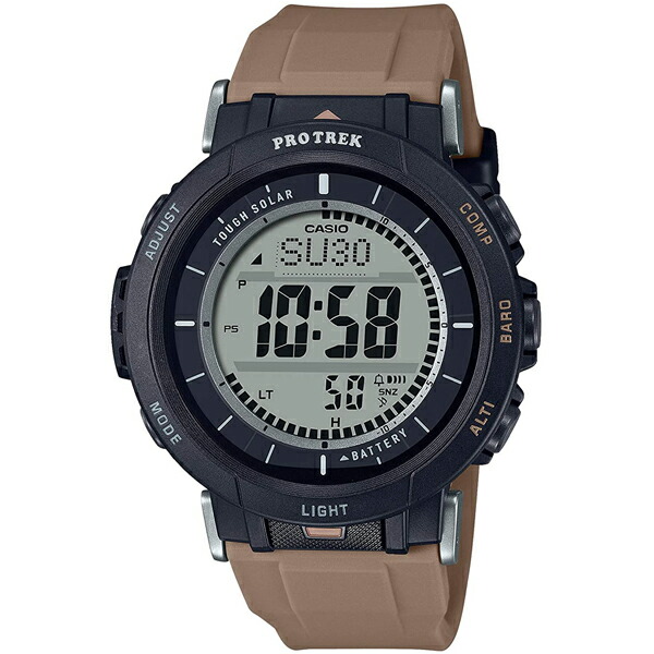 取寄品 正規品 CASIO腕時計 カシオ PRO TREK プロトレック デジタル表示 アウトドア ソーラー 丸形 PRG-30-5JF 人気モデル メンズ腕時計 送料無料