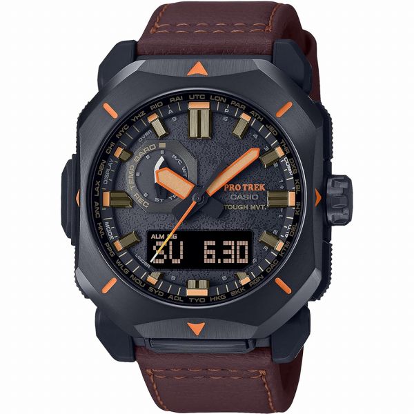 取寄品 置き目品 CASIOウォッチ カシオ PRO TREK プロトレック アナデジ アナログ\u0026デジタル ソーラー 丸形 PRW-6900YL-5JF メンズウォッチ 貨物輸送無料
