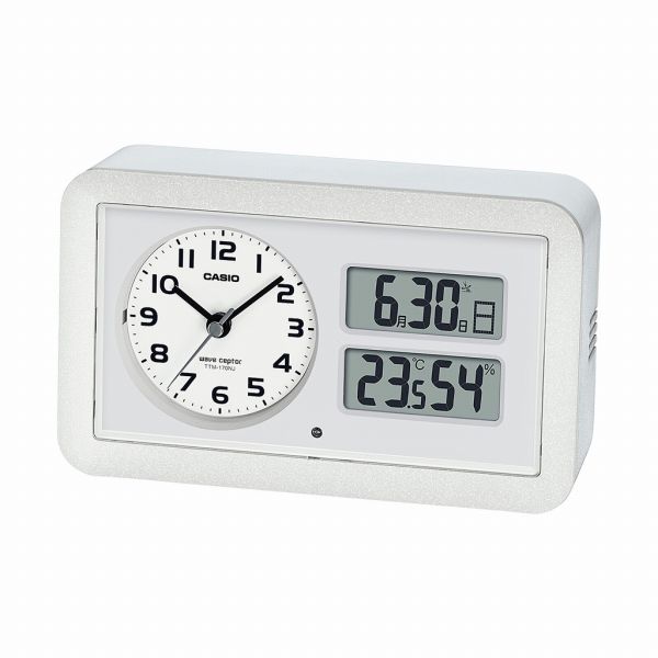 楽天市場】カシオ 電波時計 置時計 電波 目覚まし時計 夜見える