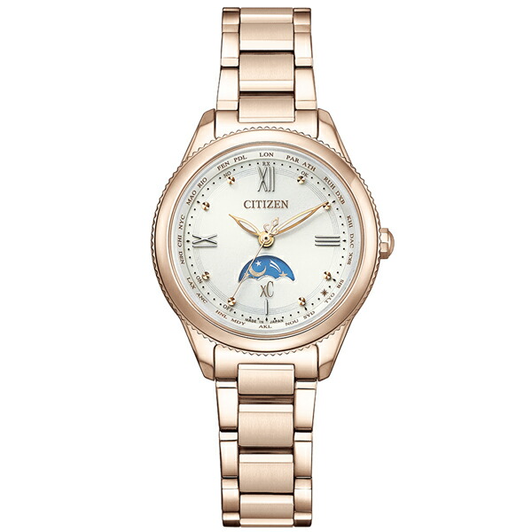 取寄品 置き目品 CITIZEN シチズン クロスシー EE1004-57A daichi collection お日さまと月 レディースウォッチ 貨物輸送無料