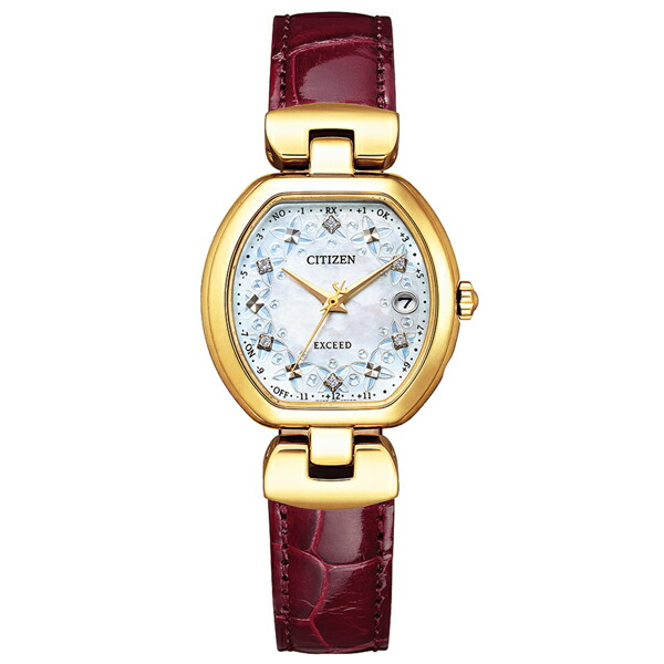 取寄品 置き目品 CITIZEN シチズン エクシード ES9452-01D EXCEED トノーフェイス 押さえる模範例 レディースウオッチ 貨物輸送無料