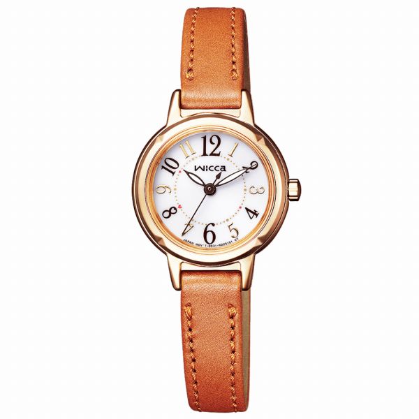 取寄品 正規品 CITIZEN シチズン ウィッカ KP3-627-10 wicca ラウンドフェイス ソーラーテック レディース腕時計 送料無料