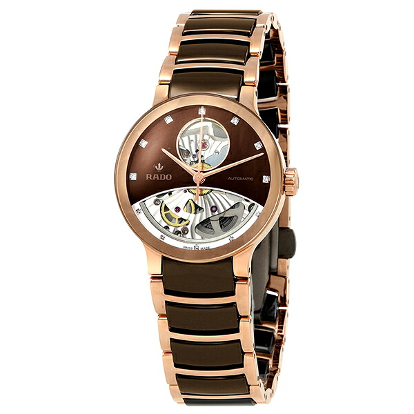 取寄品 RADO ラドー 自動巻き腕時計 R30248712 セントリックス オートマティック オープンハート ダイヤモンズ Rado Centrix Automatic Open Heart Diamonds レディース腕時計 送料無料